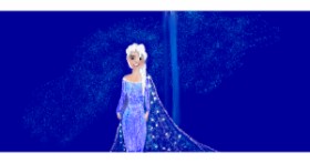 Drawing of Elsa (Disney) by Çhåching