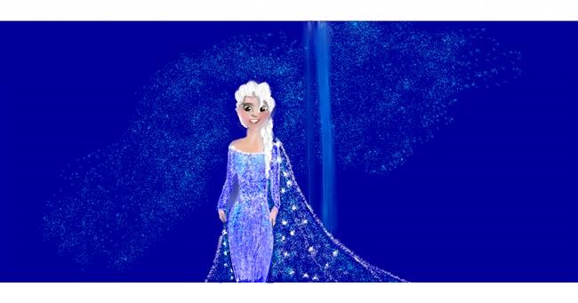 Drawing of Elsa (Disney) by Chaching