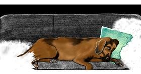 Drawing of Couch by Chaching