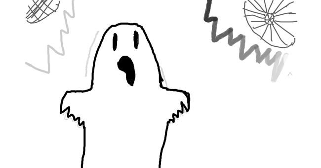 Drawing of Ghost by Claudia