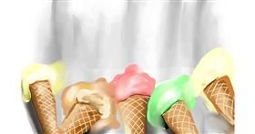 Drawing of Ice cream by Rose rocket
