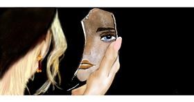 Drawing of Mirror by Chaching