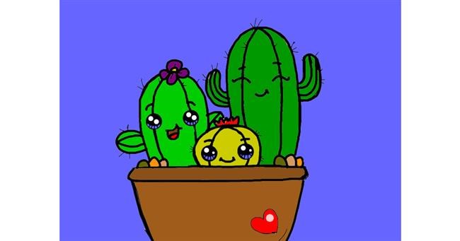 Drawing of Cactus by Vicki