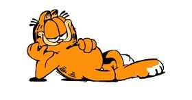 Drawing of Garfield by Aremix