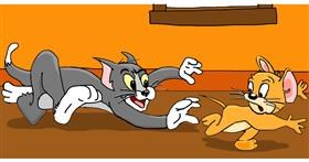 Drawing of Jerry (Tom & Jerry) by Swimmer