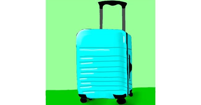 Drawing of Suitcase by Hunter