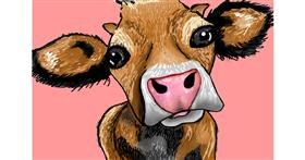 Drawing of Cow by Lollipop🍭