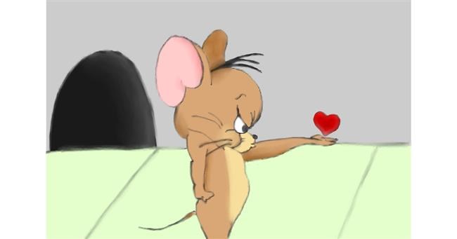 Drawing of Jerry (Tom & Jerry) by Wizard