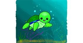 Drawing of Sea turtle by Cheese