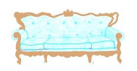 Drawing of Couch by Helena