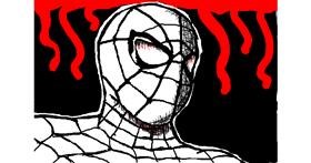 Drawing of Spiderman by Sketchy Neighbor
