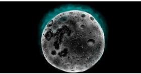 Drawing of Moon by Eclat de Lune