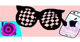 Drawing of Sunglasses by Mary
