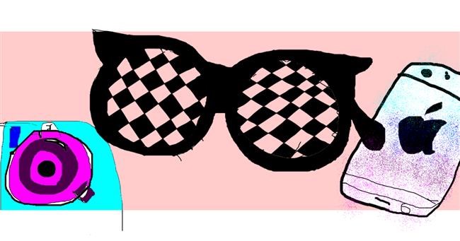 Sonnenbrille-Zeichnung von Mary