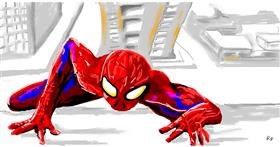 Spiderman-Zeichnung von Swimmer