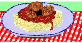 Drawing of Spaghetti by SAM AKA MARGARET 🙄
