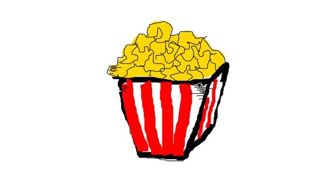 Popcorn-Zeichnung von Peep