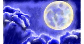 Drawing of Moon by SAM AKA MARGARET 🙄