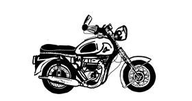 Drawing of Motorbike by MZ