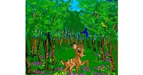 Drawing of Bambi by JCat