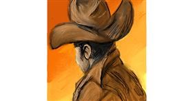 Drawing of Cowboy by KayXXXlee