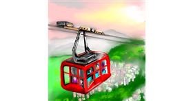 Drawing of Cable car by ⋆su⋆vinci彡
