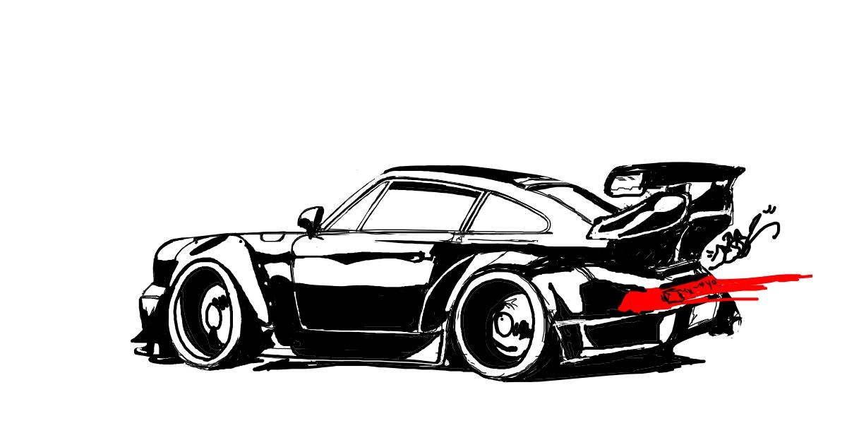 Drawing of Car by DJjessZ