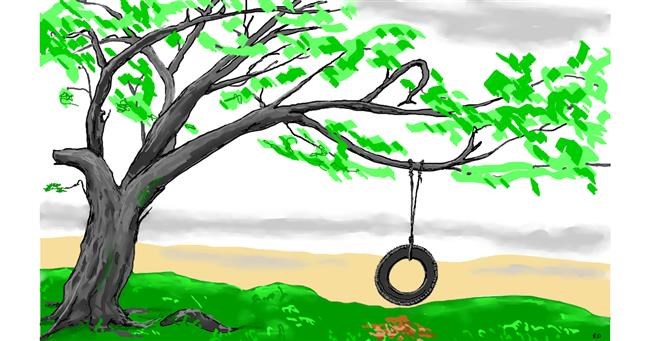 Drawing of #word by #artist
                .Replace(