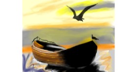 Drawing of Boat by Yashi 🐢