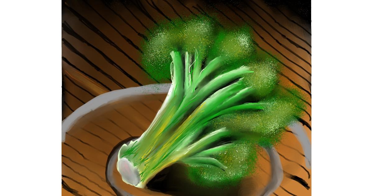 Drawing of Broccoli by Tokyo