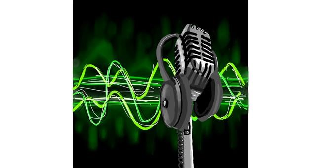 Drawing of Microphone by Joze