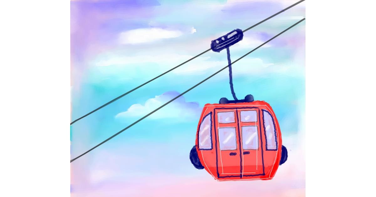 Drawing of Cable car by COOKIE🍪