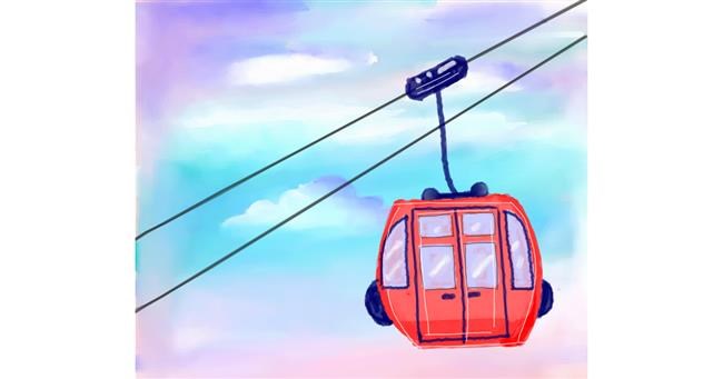Drawing of Cable car by COOKIE🍪