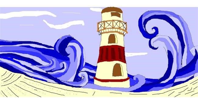 Drawing of Lighthouse by vale*cat*