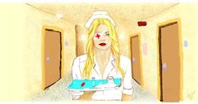 Drawing of Nurse by Helena