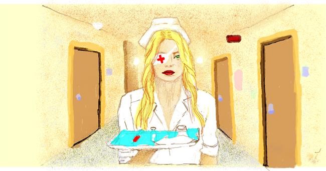 Drawing of Nurse by Helena