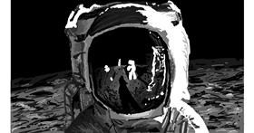 Drawing of Astronaut by Sam