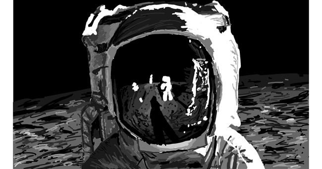 Astronaut-Zeichnung von Sam