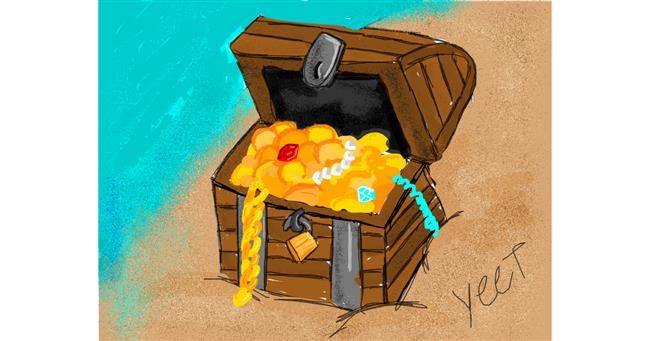 Drawing of Treasure chest by Yeet06