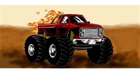 Drawing of Truck by Annie
