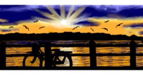 Drawing of Bicycle by Sumafela