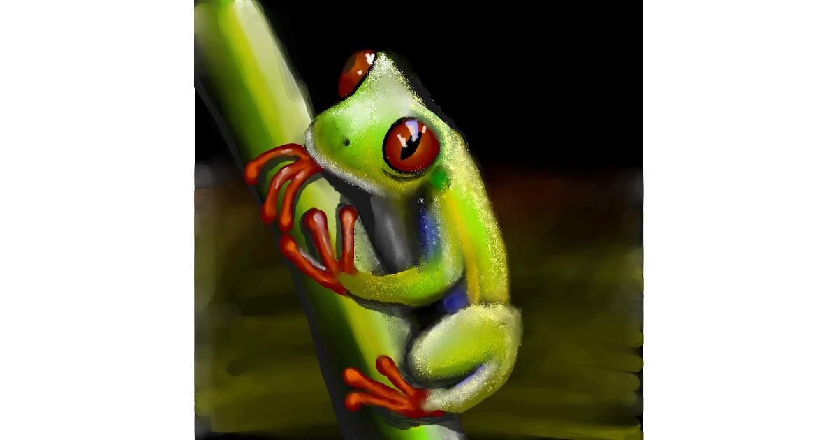Drawing of Frog by Leah
