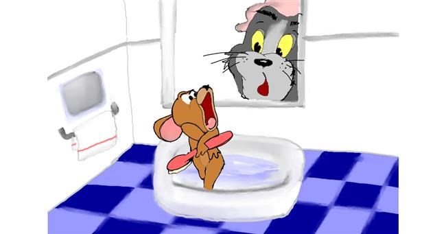 Drawing of Jerry (Tom & Jerry) by Randar