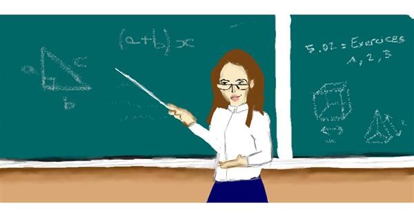 Drawing of Teacher by LouiSe Drawize Gallery