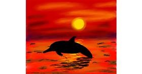 Drawing of Dolphin by Sofie