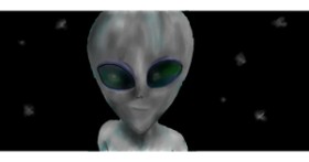 Drawing of Alien by Kim