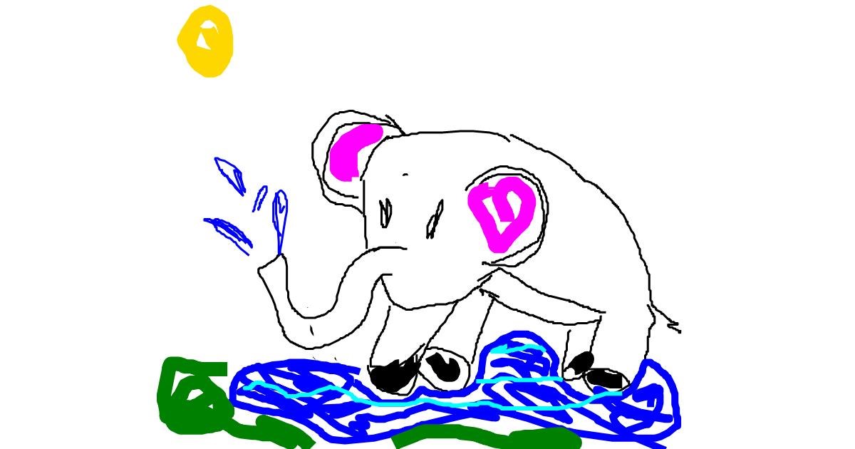 Drawing of Elephant by Ji-soo
