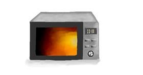 Drawing of Microwave by Anni