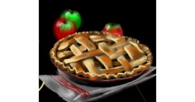 Drawing of Pie by Яandi