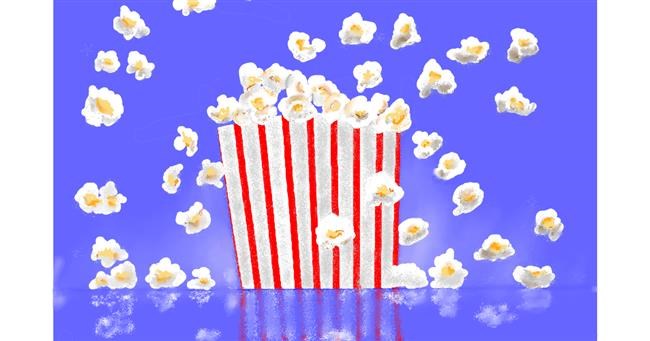 Drawing of Popcorn by GJP